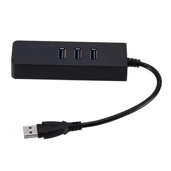 

USB3.0 Gigabit LAN +3 port HUB USB to 3.0 RJ45 Gigabit LAN with 3HUB multifunction Gigabit cable NIC