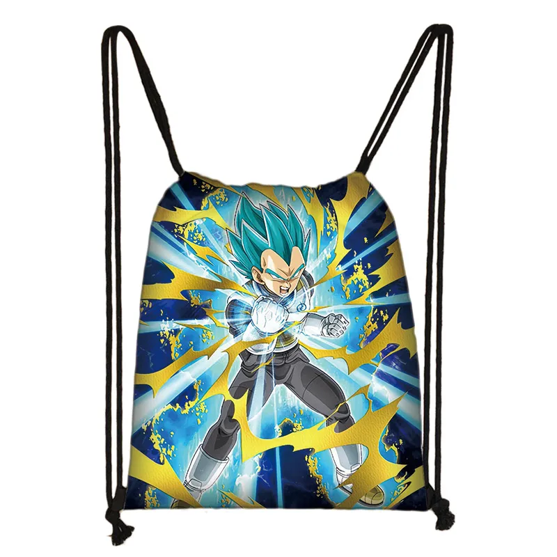 Аниме dragon ball drawstring сумка Goku Saiyan холщовый рюкзак подростковый рюкзак для мальчиков сумки для хранения