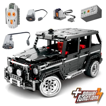 

RC Motor Technic 20100 MOC 2425 SUV G500 AWD Wagon Car Sets Fit Building Blocks Electric Bricks Toys Gifts For Children