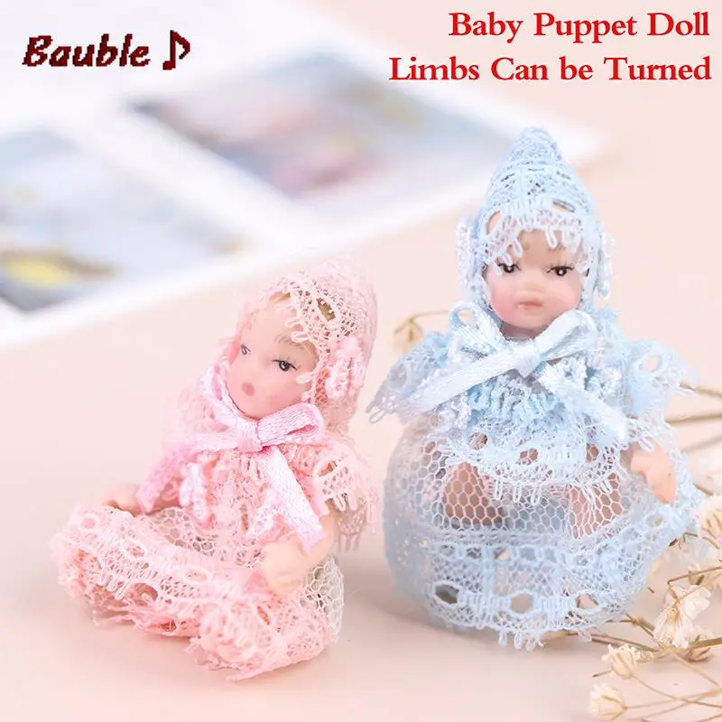 Miniature Cute 1 Pc Miniatures Doll Model Baby People Body Joints Moveable 1:12 Dollhouse | Игрушки и хобби
