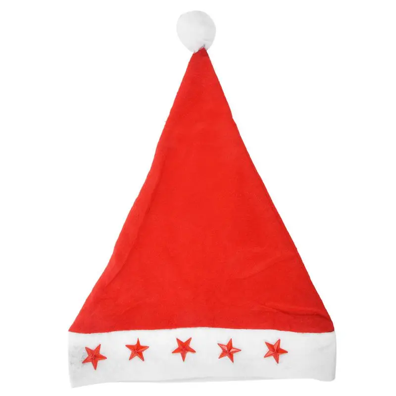 НОВАЯ шапка Санта с мигающими огнями для взрослых Размер-светящаяся Рождественская шляпа