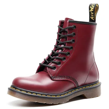 

Women Genuine Leather Shoes For Winter Boots Shoes Woman Fashion Warm Military Desert Botas Mujer Female Ankle Boots