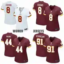 Вышитые футболки игроков команды по американскому, Райан Керриган Джон Риггинс Kirk братья для женщин Джерси