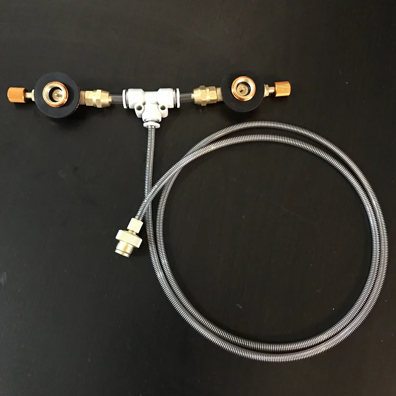 2 газовых бака до 1 горелки адаптер кемпинг открытый Заправка газа плиточный клапан Соединительная муфта Трубчатый Адаптер русская кухонная утварь