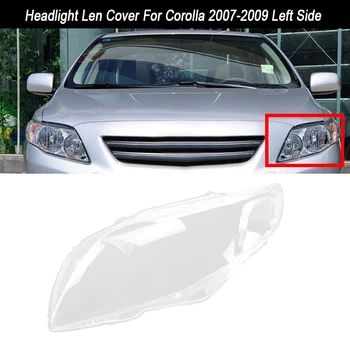 

for Toyota Corolla 2007-2009 Car Side Headlight Clear Lens Cover Head Light lamp Lampshade Shell