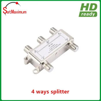 

4 ways satellite splitter all ports power pass 5-2400MHz Satellite Signal F Connector Splitter