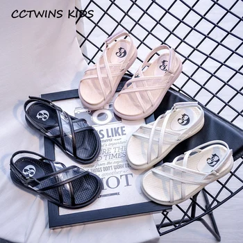 

Girls Sandals Shoes 2020 Summer Toddlers Brand Black Shoes For Children Fashion Princess Flat Baby Girls Pink Sandals PS856