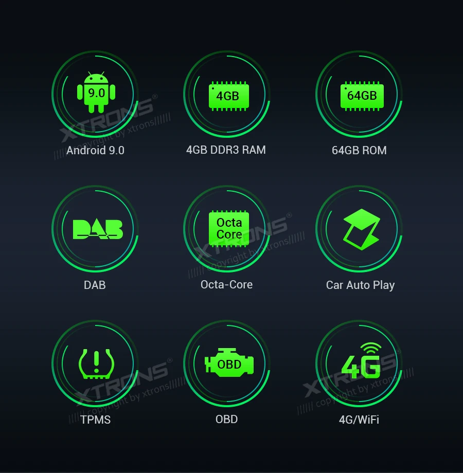 Sale 6.95" Android 9.0 64G ROMCar DVD Multimedia Navigation GPS Radio for Toyota 4Runner 2002-2009 & Vios 2003-2010 & Hilux 2001-2011 1