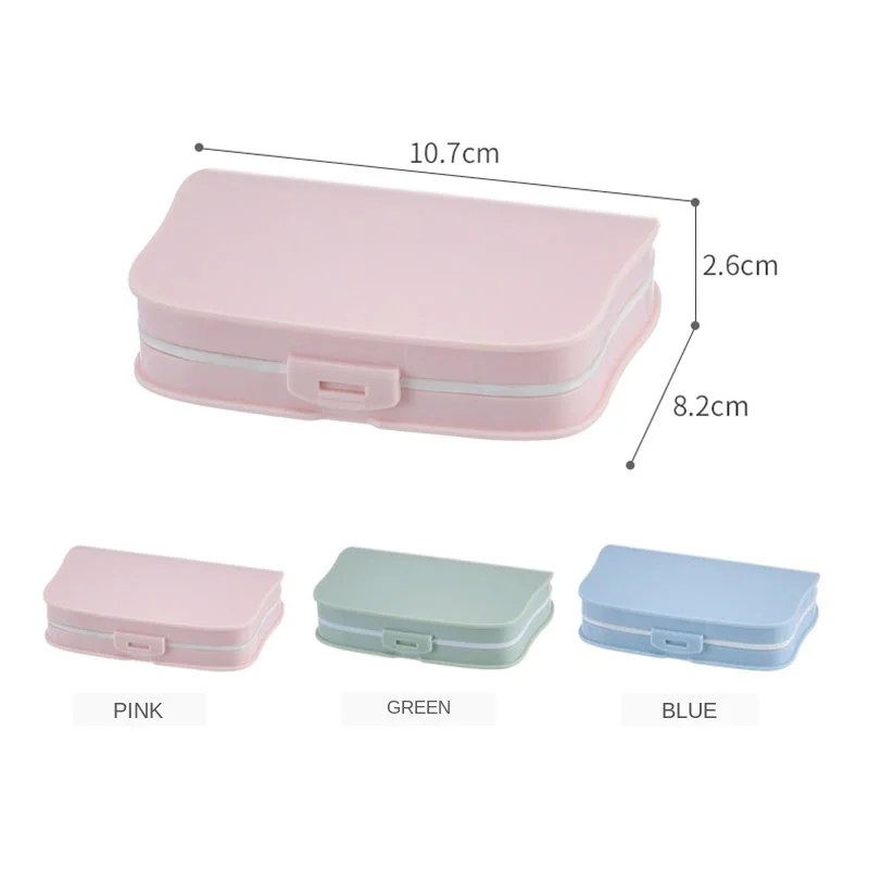 6 Days Cycle Pill Box Drug Divider Convenient Portable Pill Splitter Medicine Case Container Splitter Box Travel Storage Cutter