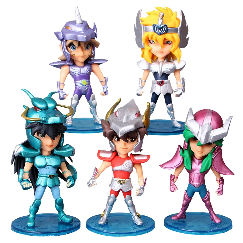 Фигурки Seiya 5 шт./компл./набор 10 см &quotРыцари зодиака&quot Кукла Janpaness аниме