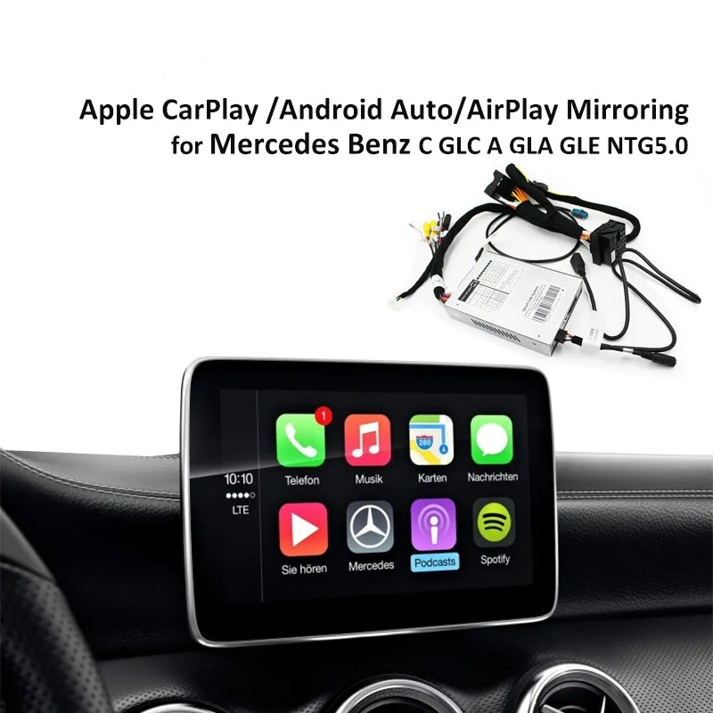 

Multimedia smart car Retrofit with Apple Carplay box for Mercedes NTG5 C Class W205 GLC W253 2015-2017 iOS AirPlay car tv 12v