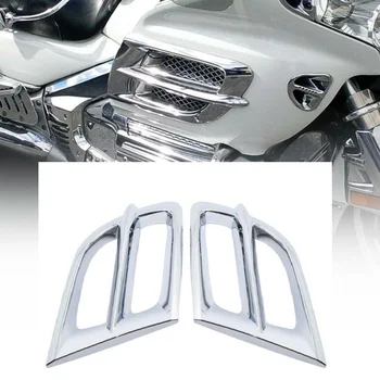 

Motorcycle Chrome Left Right Fairing Accent Grilles for Honda Goldwing GL1800 2001-2017