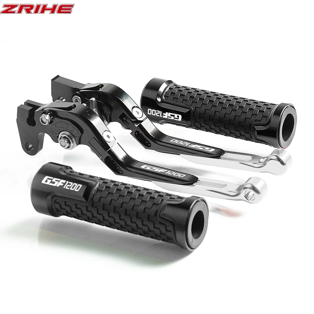 

Motorcycle Adjustable Folding Extendable Brake Clutch handlebar lever ant Hand Grips Handlebar FOR SUZUKI GSF1200 2001-2006