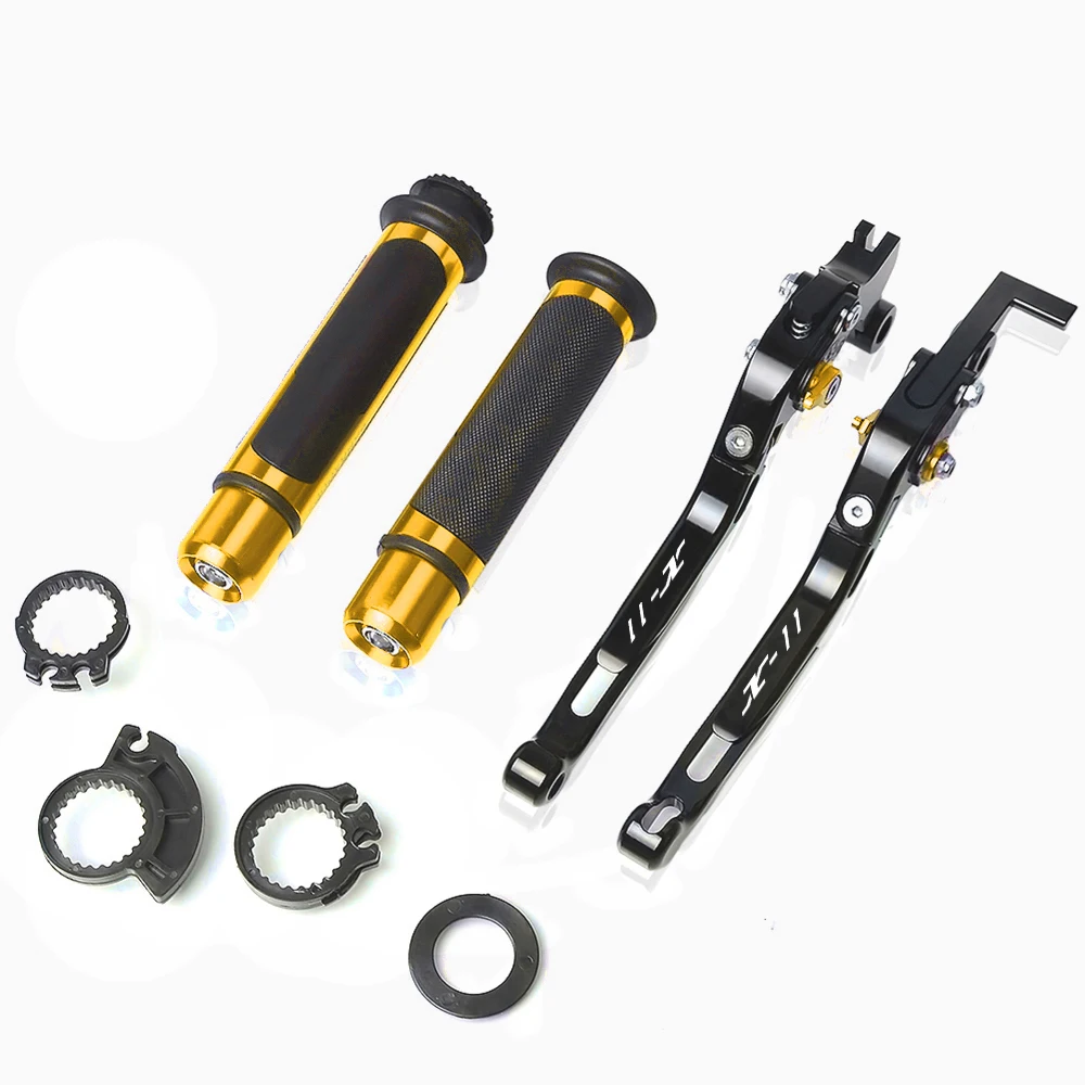 Для Honda X-11 1999-2002 2000 2001 CNC алюминиевые Рычаги Тормозная система сцепления для мотоцикла рукоятки аксессуары для мотоциклов - Цвет: GLBKBKBK