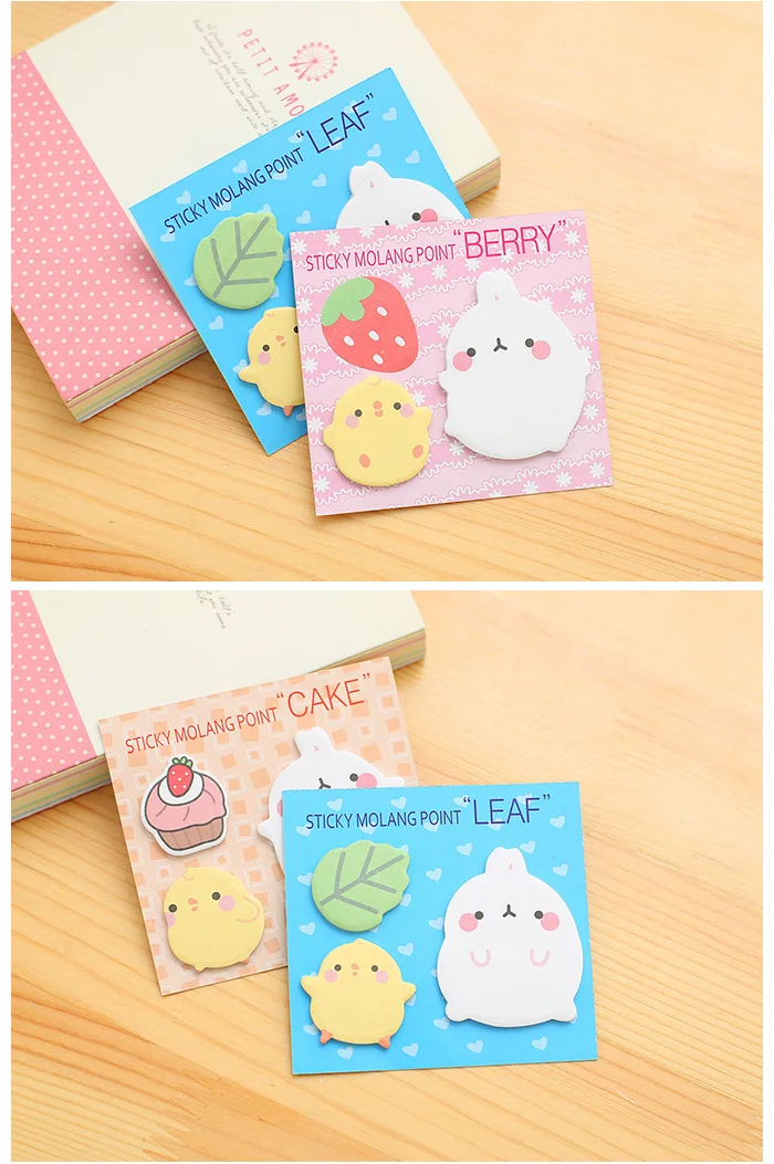 Cute Rabbit cartoon memo sticky notes cute decoration N sticky note paper pad Kawaii animal korea style