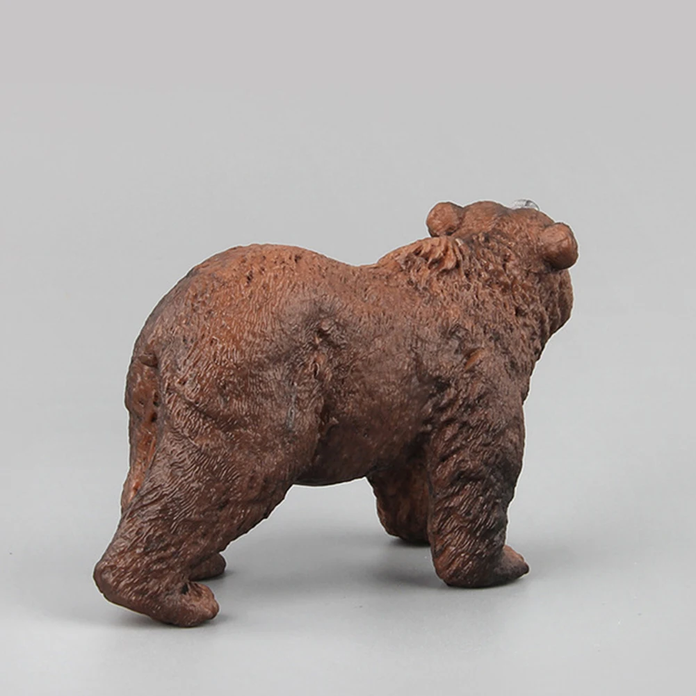 Реалистичный медведь гризли семья животных модель Фигурка настольная Декор ребенок Образование игрушка для детей Юрского периода Динозавр ребенок