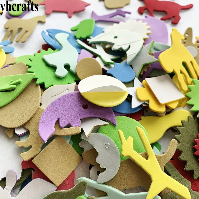 Decorative Stickers 1bag/LOT Mixed animal foam stickers cartoon stickers cartoon animal stickers animal stickers colorful stickers decorative stickers paper stickers