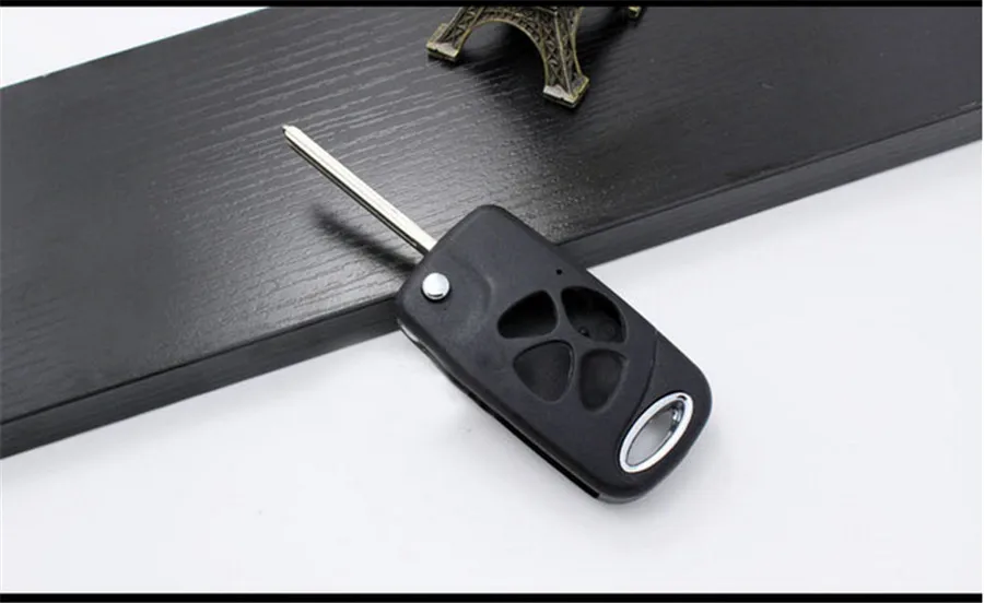 Car Folding Flip Remote Key Shell Case 4 Buttons Key Fob Cover For Toyota Camry Reiz