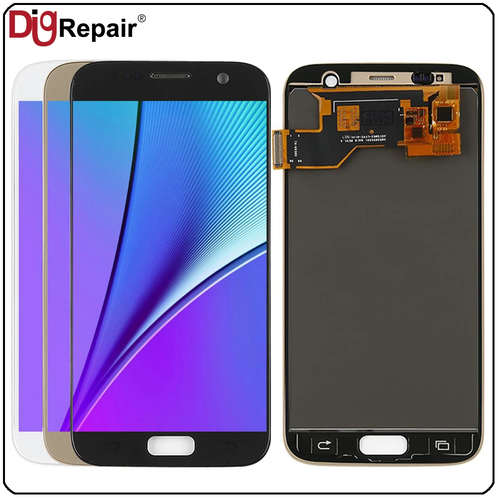 AAA для samsung Galaxy S7 G930F G930A G930V ЖК-дисплей с сенсорным экраном замена дигитайзера G930F ЖК-дисплей для samsung S7 ЖК-экран