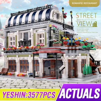 

MOC City Creator The Restaurant Street View Model Building Blocks Bricks Educational Toys Christmas gifts