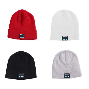 

New Wireless Bluetooth Hat Beanie Earbuds Headset Headphones Music Audio Winter Cap with Speaker Mic Slouchy Earphone Hat