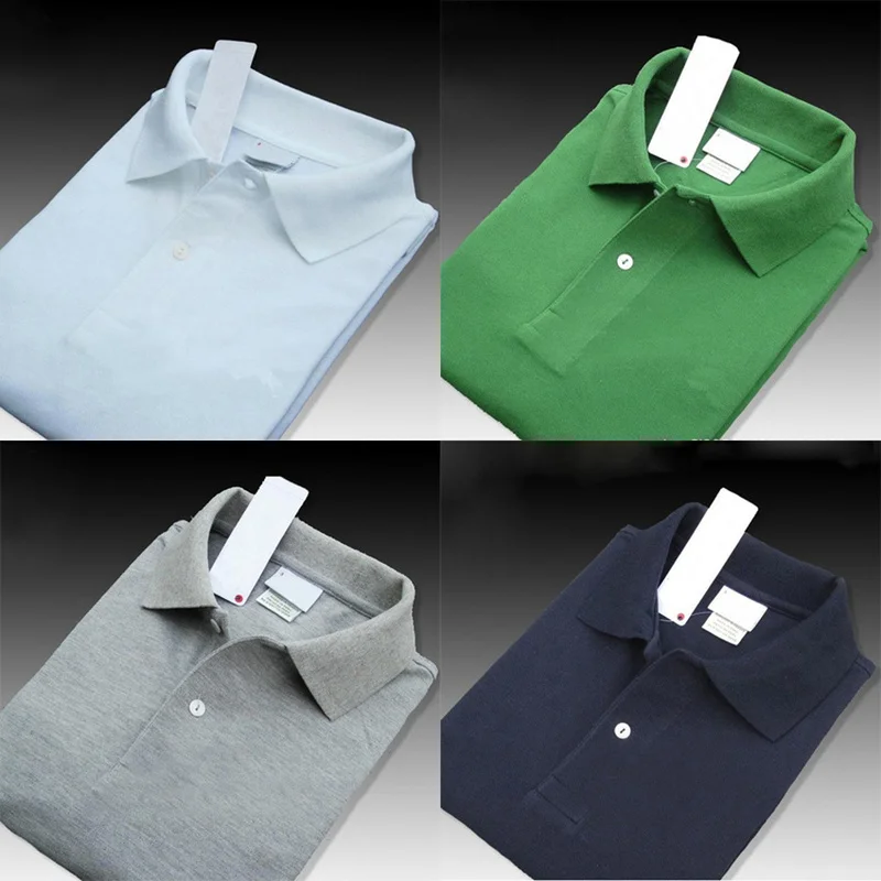 100% Polo de algodón de hombre, camisa de manga corta, Top de verano de calidad camisas de Polo de marcas sólido Jersey transpirable camisetas