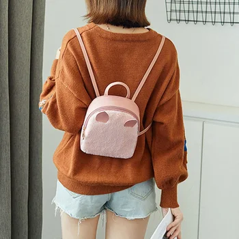 

Shoulder Bag Women's Small Plush Backpack Women's Shoulder Mini Korean Version Of The New Hot Sale One-shoulder Backpack