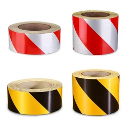 Bande de Traction adhésive forte de sécurité en PVC noir jaune, ruban d'avertissement, autocollants de sol pour escaliers, marque d'avertissement, rappel de sécurité 
