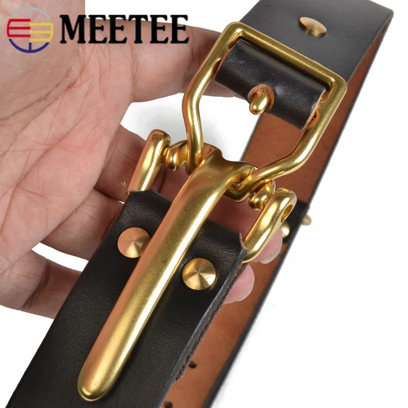 Meetee 1 комплект 40 мм высококачественные металлические пряжки из чистой меди для