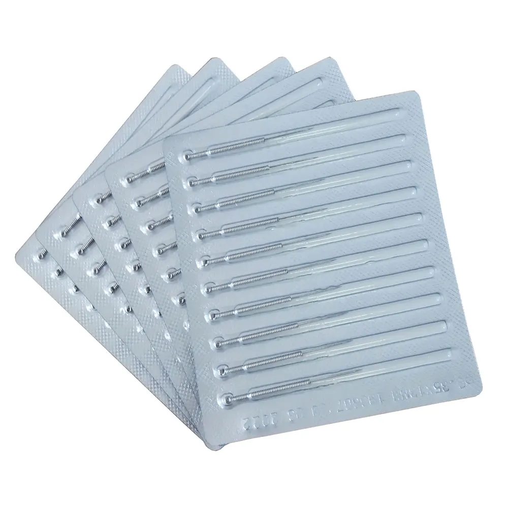 500pcs Acupuncture Needle Disposable Beauty Massage Sterilze + tube Sweep Spot Wash Eyebrow Tattoo |
