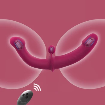 Vibrator With Remote Control Strap-on Double Penetration Sex Toys For Two Men And Women sexitoys Gay Lesbian Erotic In Couple 2