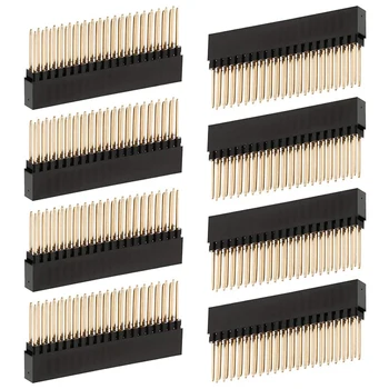 

8PCS,2X20(40 Pin) Extra Tall Female 0.1 Inch Pitch Stacking Header for Raspberry Pi A+/B+/Pi 2/Pi 3 Extra Tall Header