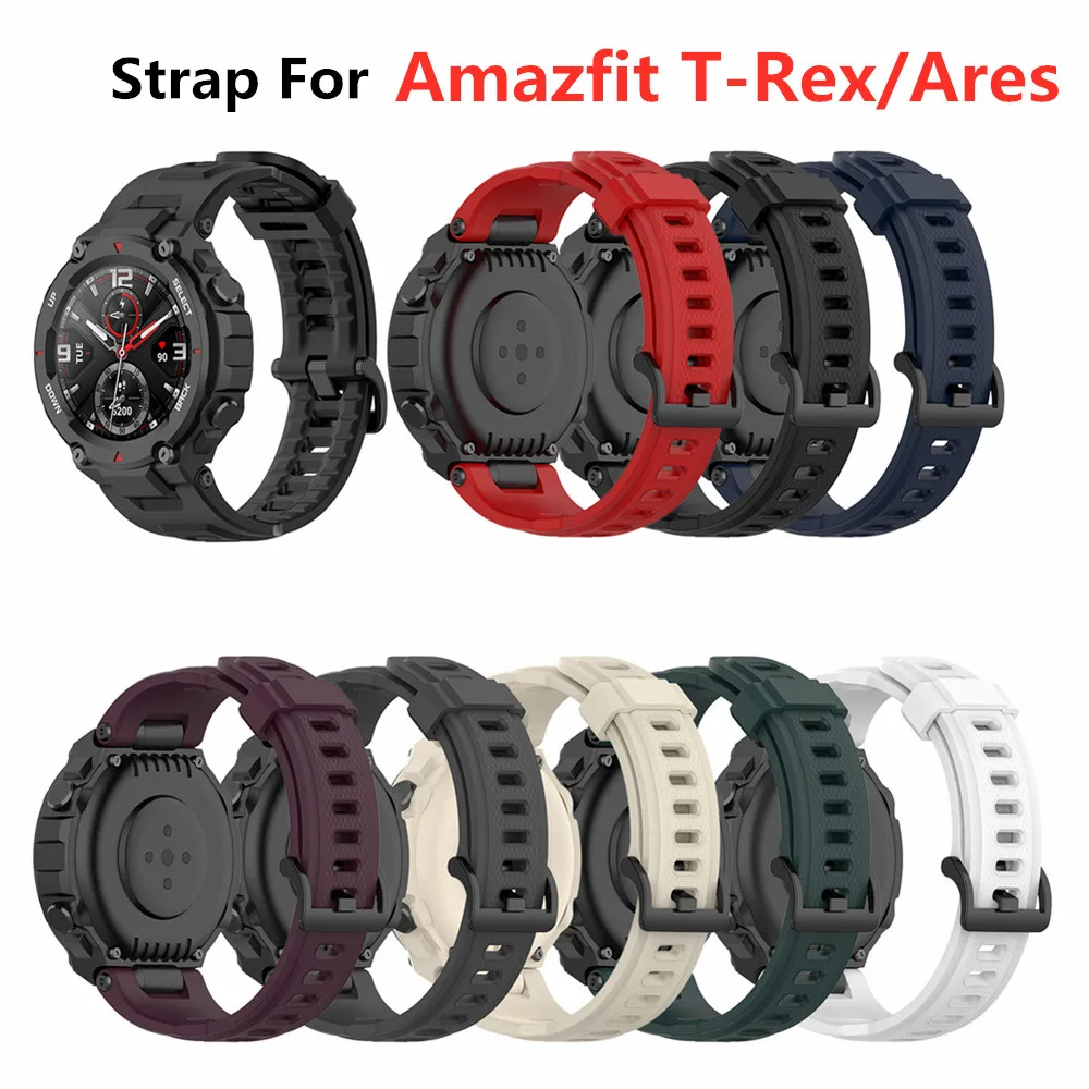 Силиконовый ремешок для смарт-браслета Amazfit T-REX Pro Smart watch Сменные аксессуары