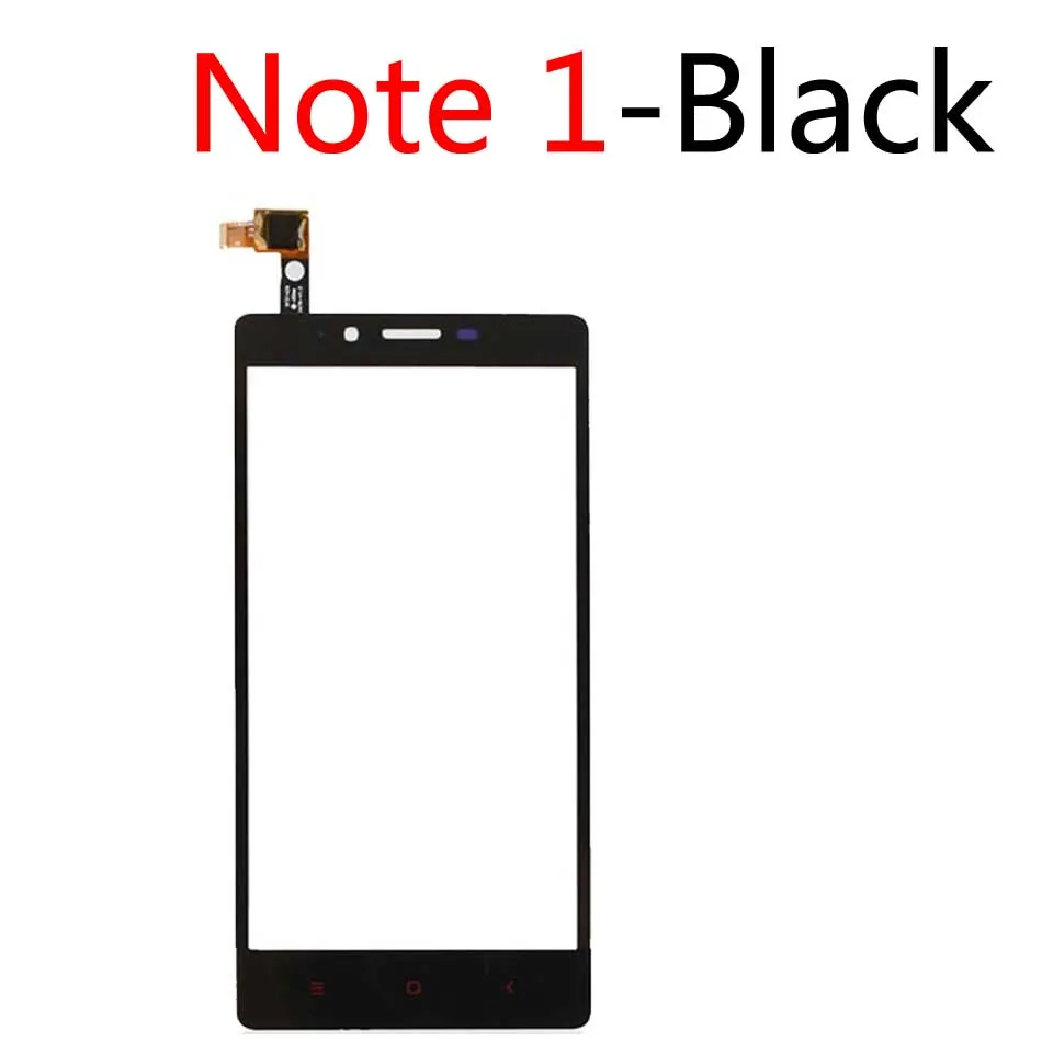 5," для Xiaomi Redmi Note 1 Note 2 Note 3 Сенсорная панель Сенсорный ЖК-дисплей стеклянная линза Панель дигитайзер Запасные части - Цвет: Note1-Black-No tool