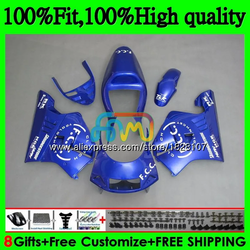 Литья под давлением для HONDA NSR 250 MC21 PGM3 NSR250R 90 91 92 93 85BS. 45 NSR250 R RR СМП Темно-Синий Горячая 250R 1990 1991 1992 1993 обтекатель