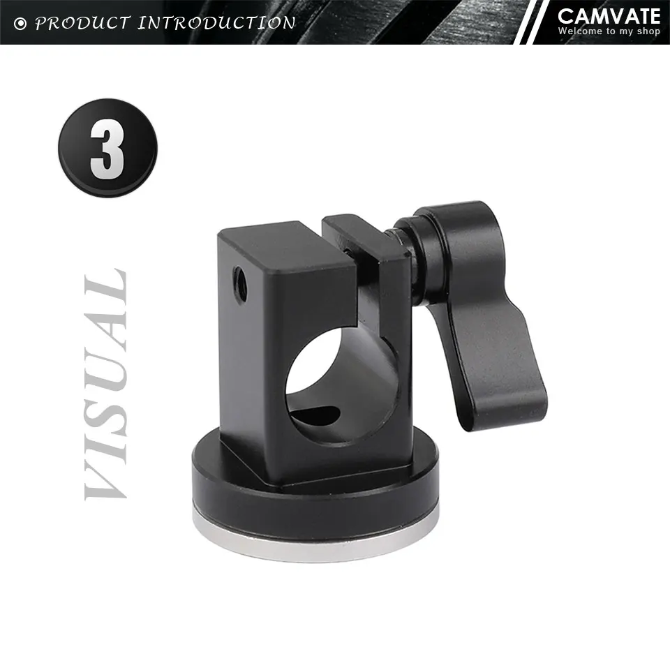 Standard 15mm Single Rail Rod Clamp With M6 Thread ARRI Rosette Mount For DSLR