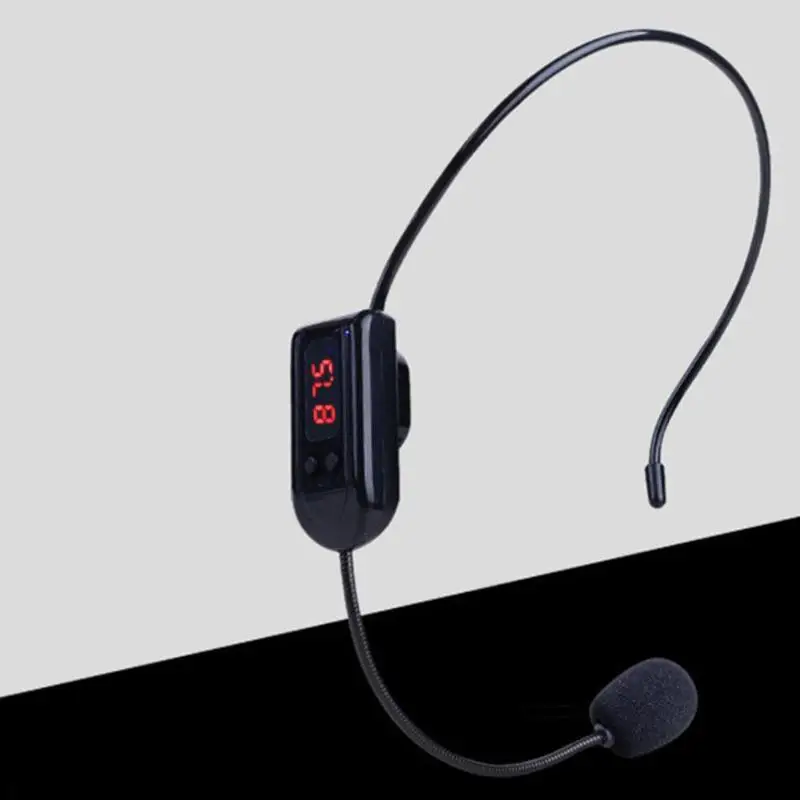 Wireless Microphone Radio FM Headset Handsfree Megaphone Mic For Loudspeaker Teaching Tour Guide Sale Promotion Lectures Meeting