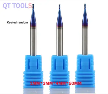 

Durable Carbide End Mills Practical 3 pcs 4-Flute Carbide Tungsten Steel