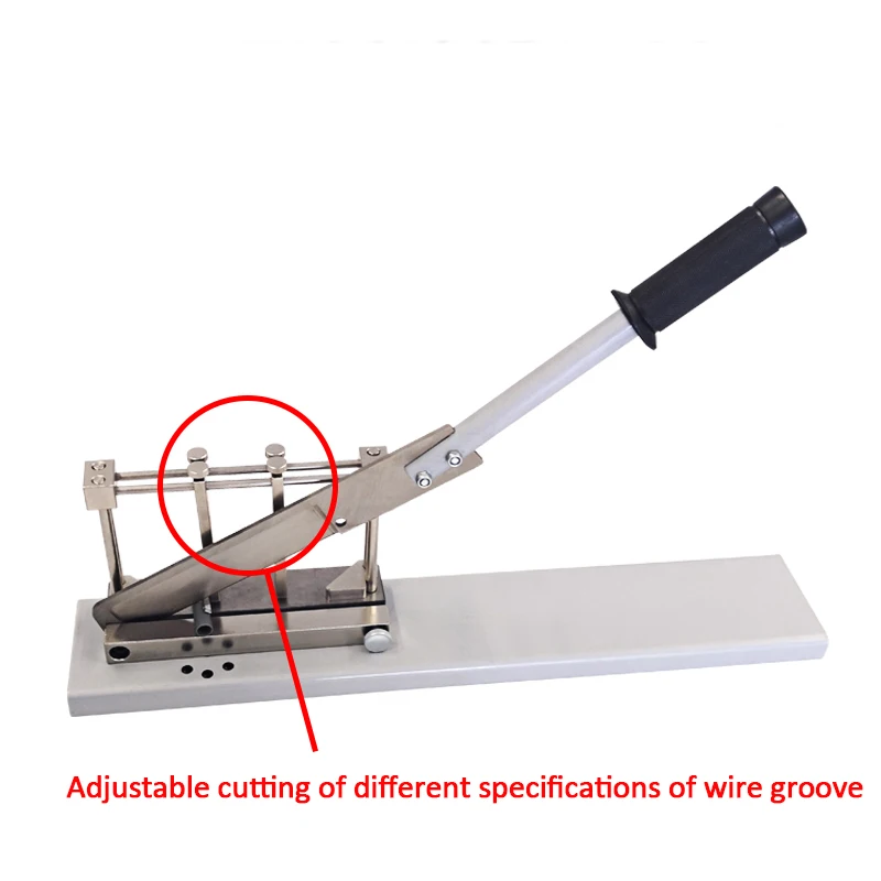 PVC Plastic Wire Slot Cutting Machine Wire Duct Cutter PE Plastic Pipe Hose Scissor Adjustable PVC Wiring Duct Cutter 100x100MM