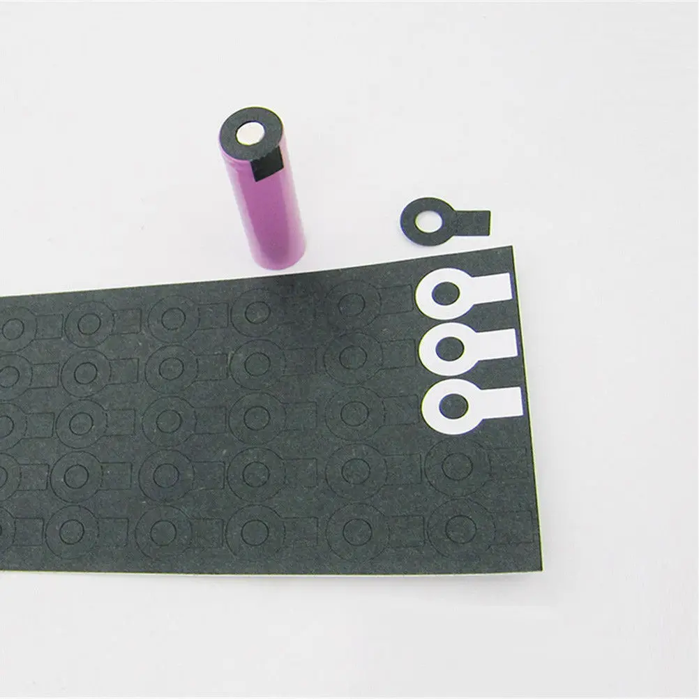 

70Pcs Battery Insulation Gasket Barley Paper Battery For 18650 Li-ion Pack Cell Insulating Glue Patch Electrode Insulated Pads