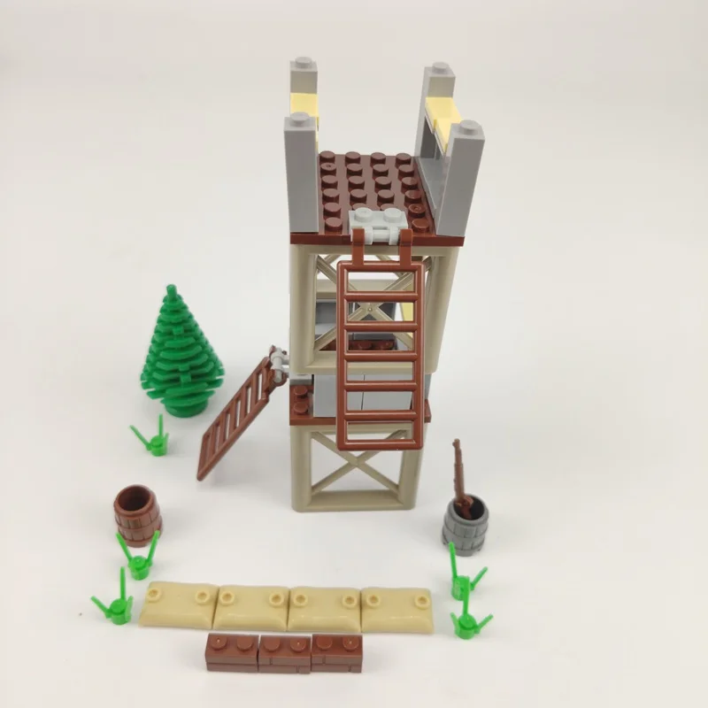 

Legoing Military WW2 The War High Warning Station Building Blocks Toys For Children Compatible with Military Army Blocks