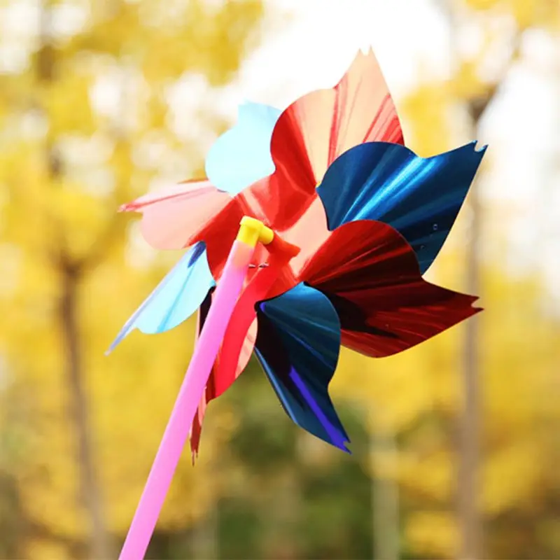 Газон Pinwheels, вечерние Pinwheels ветряная мельница Радуга Pinwheel DIY Pinwheels набор для детей игрушка сад газон декор, 20 шт. E65D