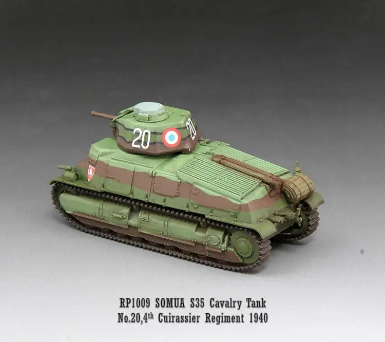 Сомуа S35 кавалерийский Танк № 20, 4-й куирассир полк 1940 1/72 законченный S-MODEL