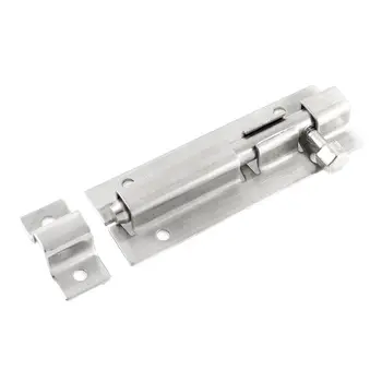 

Door Window 3 Inch Slide Lock Stainless Steel Latch Barrel Bolt Silver