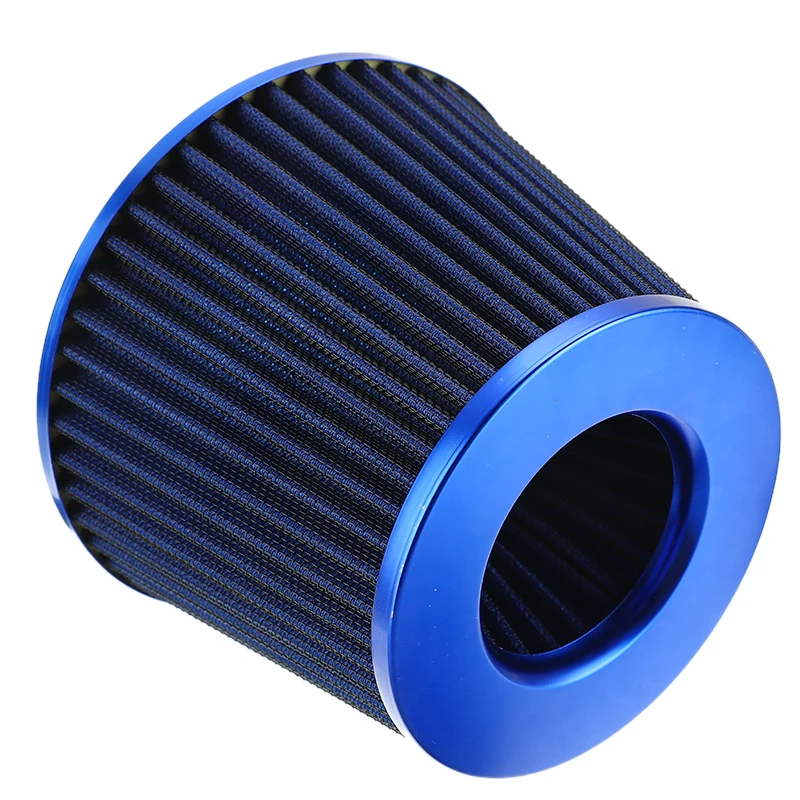 Filtros de ar Universais para Carro Fria de Alto Desempenho para Malha de Energia 55mm a 76 Acessórios de mm Kit de Indução com Filtro de Admissão Esportiva 10 de indução com filtro de admissão fria