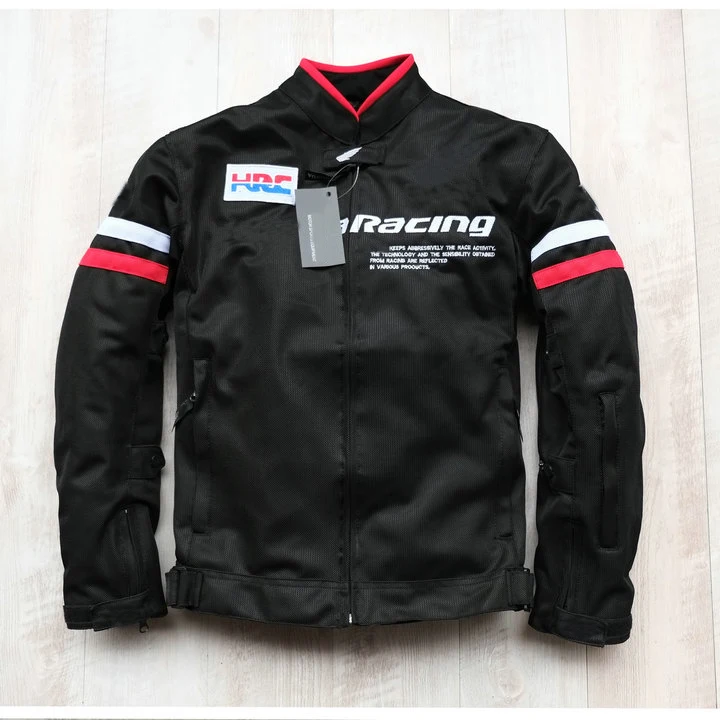 

Moto gp Racing Motorcycle Summer Mesh Riding Windproof Lining Jacket for Honda Travel with 5 Protector/Armour Detachable Liner