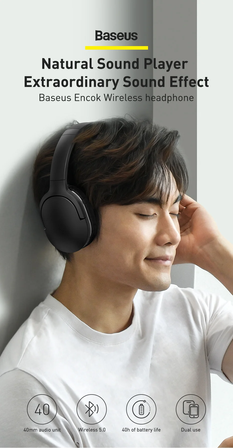 Baseus Encok Wireless headphone D02 PRO