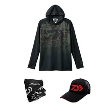 Новинка года, брендовая летняя одежда с капюшоном для рыбалки, быстросохнущие рубашки для рыбалки на молнии с защитой от солнца и длинными рукавами