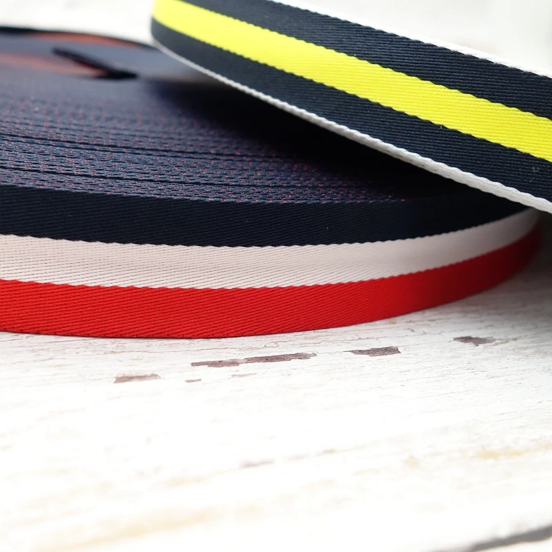 3/4" 20mm 5m striped ribbon garment accessories decorative stripes decorative belt