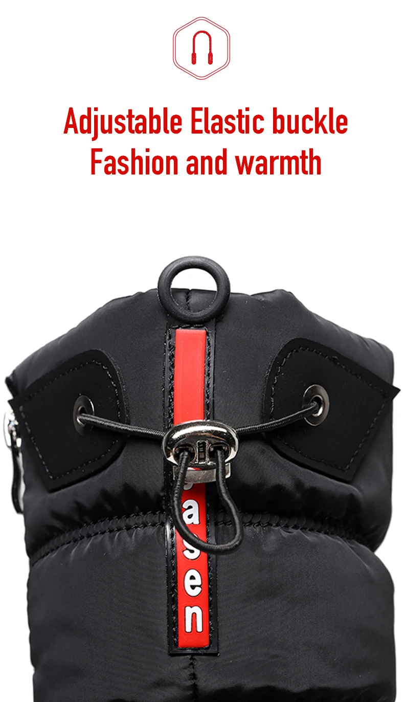 Women snow boots  platform winter boots thick plush waterproof non-slip boots  fashion women winter shoes  warm fur  botas mujer